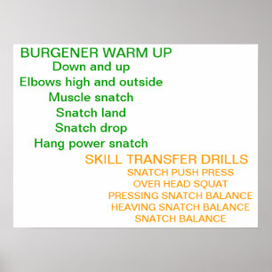 Affiches Décharge olympique réchauffée