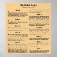 Déclaration des droits des États-Unis d'abord Dix 