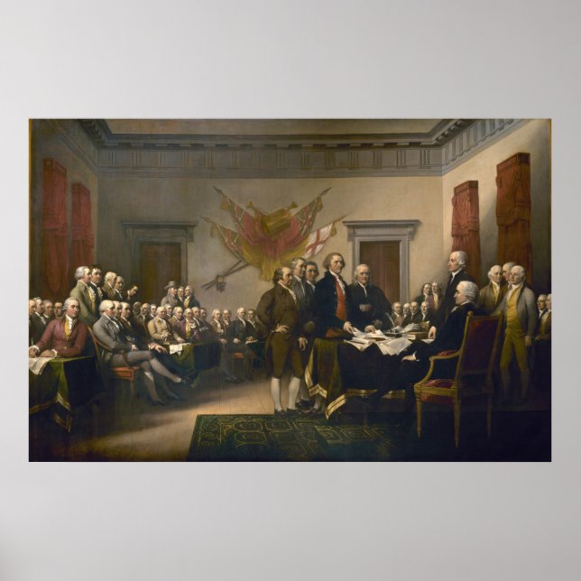 Affiches Déclaration d'indépendance de John Trumbull (Devant)