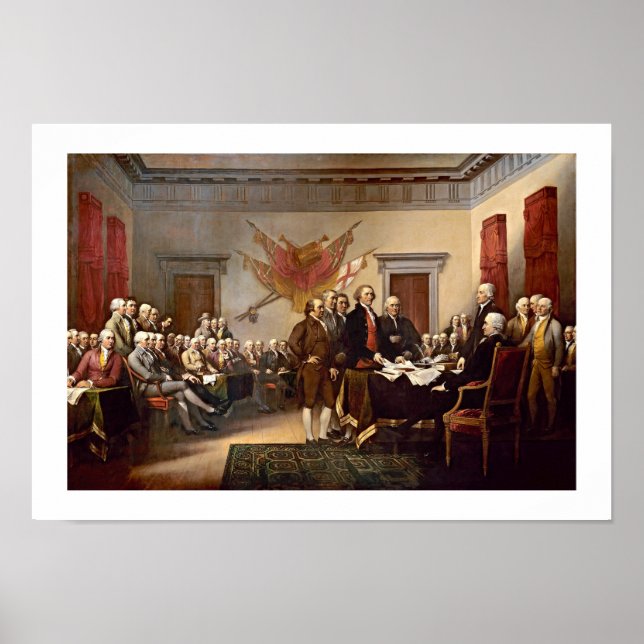 Affiches Déclaration d'indépendance de John Trumbull (Devant)