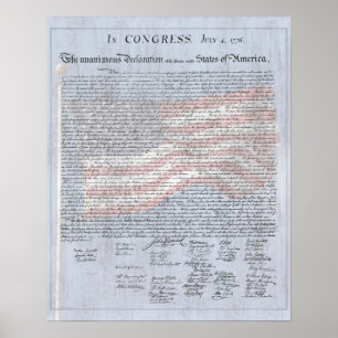Affiches Déclaration d'indépendance Histoire des États-Unis