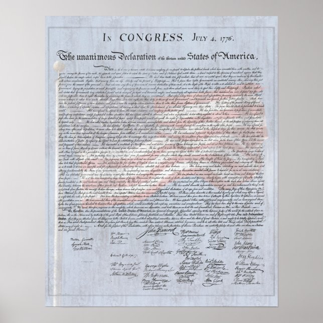 Affiches Déclaration d'indépendance Histoire des États-Unis (Devant)