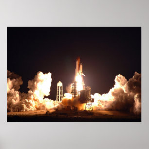 Affiches Décollage de nuit de la navette spatiale Endeavour