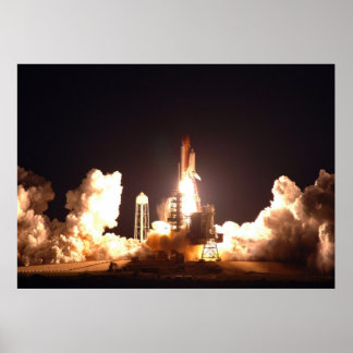 Affiches Décollage de nuit de la navette spatiale Endeavour