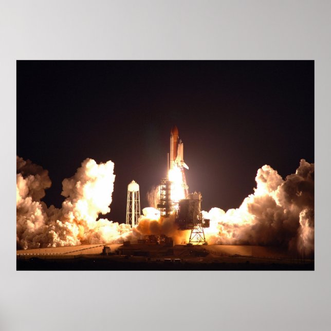 Affiches Décollage de nuit de la navette spatiale Endeavour (Devant)
