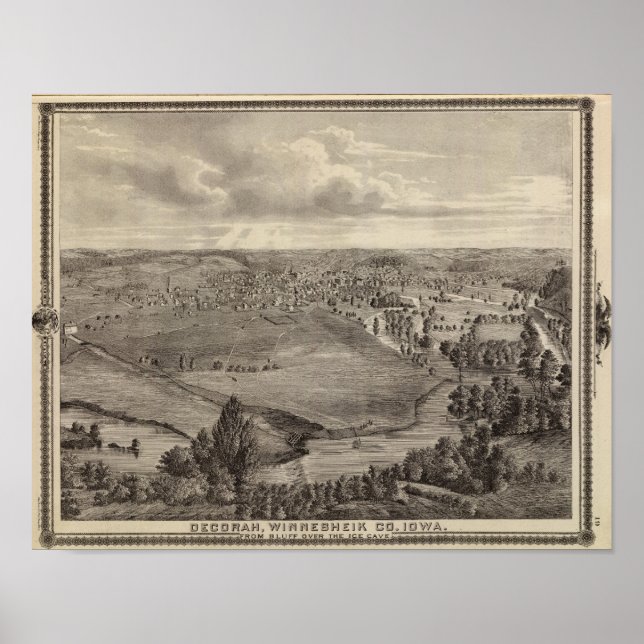 Affiches Decorah, Winnesheik Co, Iowa (Devant)