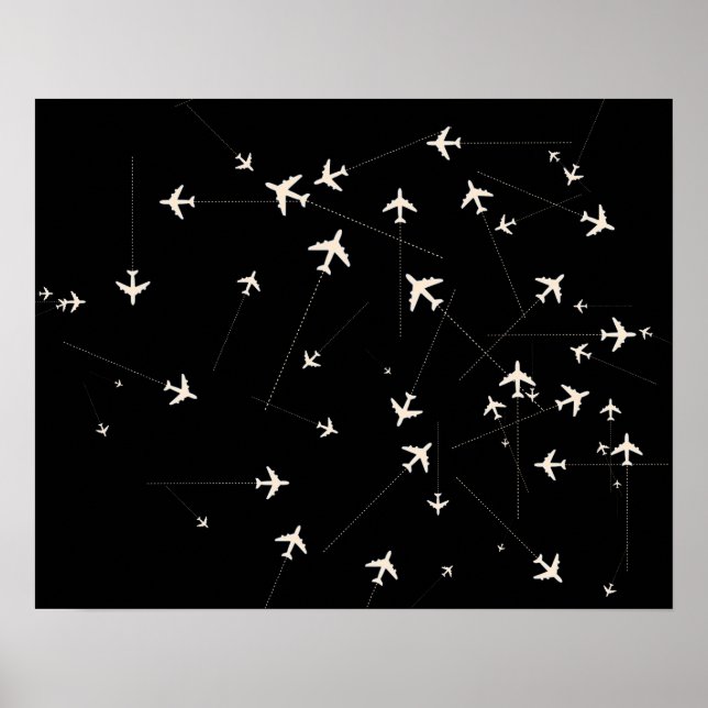 Affiches décors de voyage lignes aériennes (Devant)