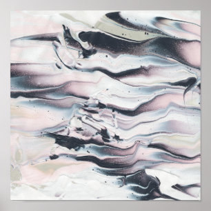 Affiches Découpe marbling V