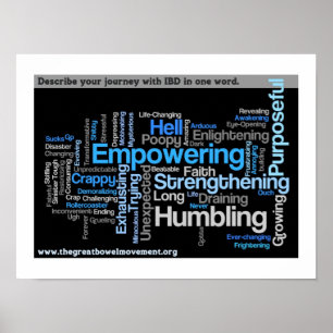 Affiches "Décrire votre IBD" Word Cloud