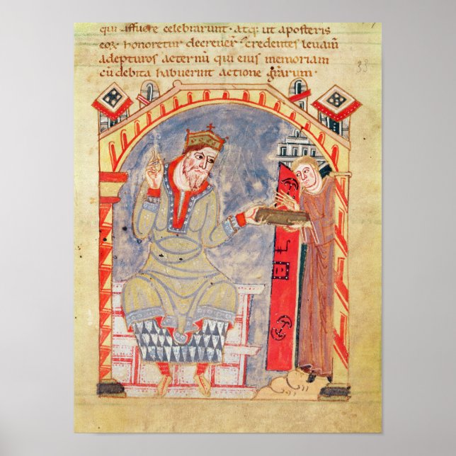 Affiches Dédication à Charles le Bald, de (Devant)