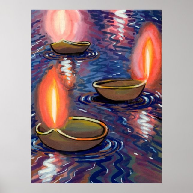 Affiches Deepas peint sur la rivière (Devant)