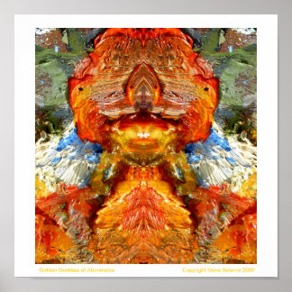 Affiches Déesse d'or de l'abondance