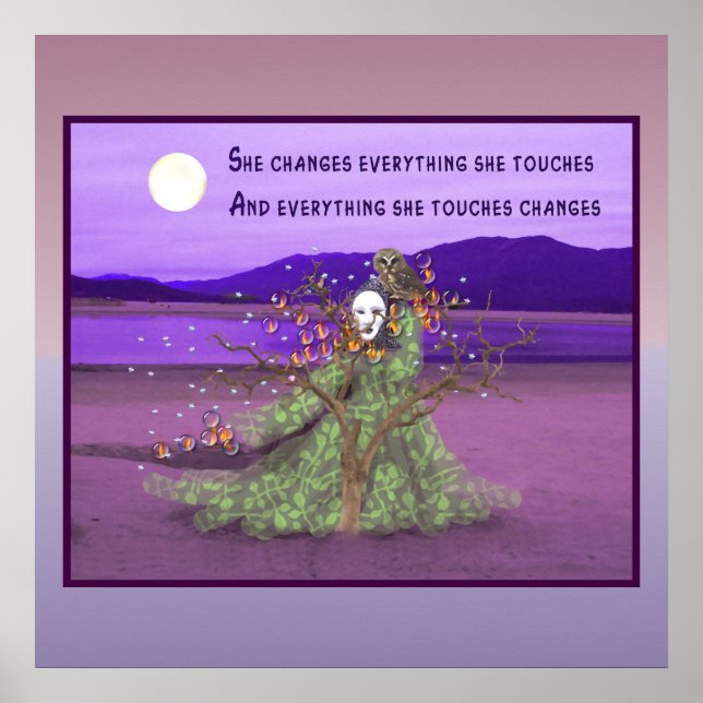 Affiches Déesse Et Lune (Devant)