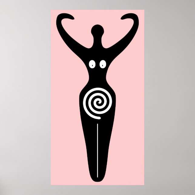 Affiches Déesse Spirale Sacrée Feminine (Devant)