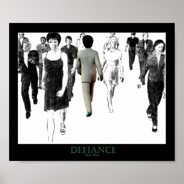 Affiches Défiance White (Devant)