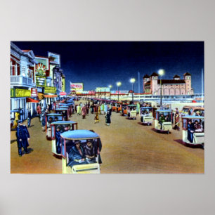 Affiches Défilé de chaise de New Jersey d'Atlantic City la