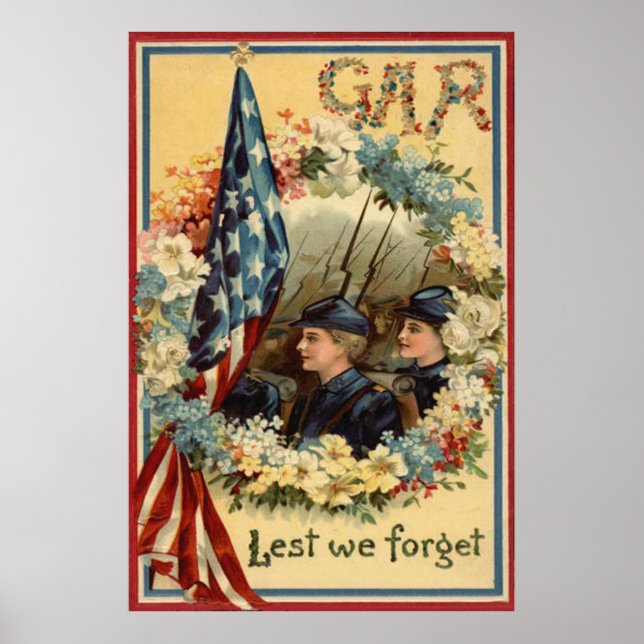 Affiches Défilé de la Couronne du drapeau américain Mars Gu (Devant)