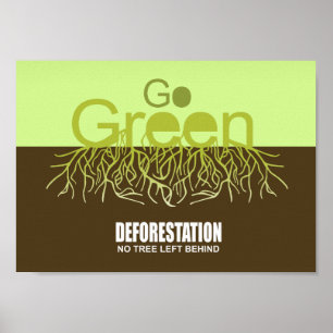 AFFICHES DÉFORESTATION - AUCUN ARBRE NE RESTE DERRIÈRE