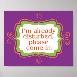 Affiches Déjà Perturbé, S'Il Vous Plaît Connectez-Vous