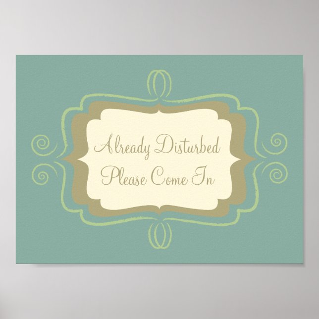 Affiches Déjà Perturbé, S'Il Vous Plaît Connectez-Vous (Devant)