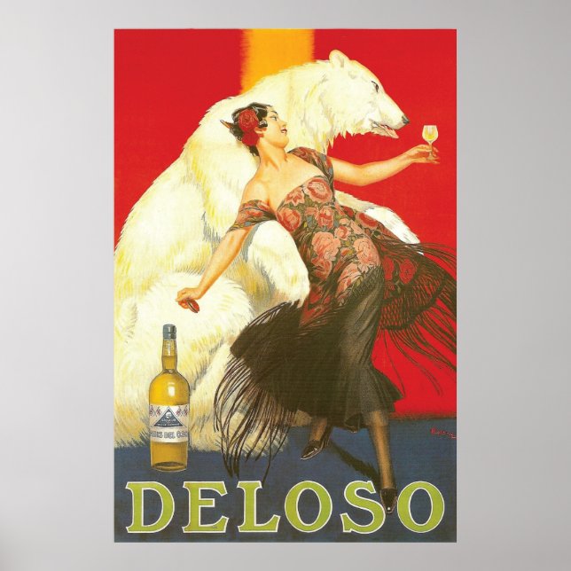 Affiches Del Oso Liqueurs Paris 1930 (Devant)
