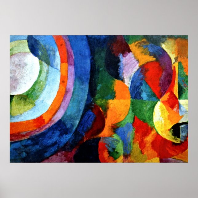 Affiches Delaunay - Circular Forms, Sun, Moon (Devant)