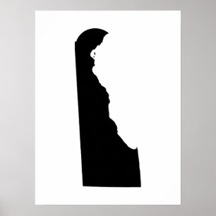 Affiches Delaware en noir et blanc