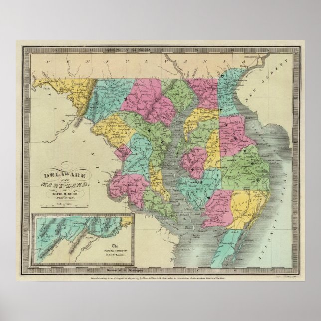 Affiches Delaware Et MaryLand (Devant)