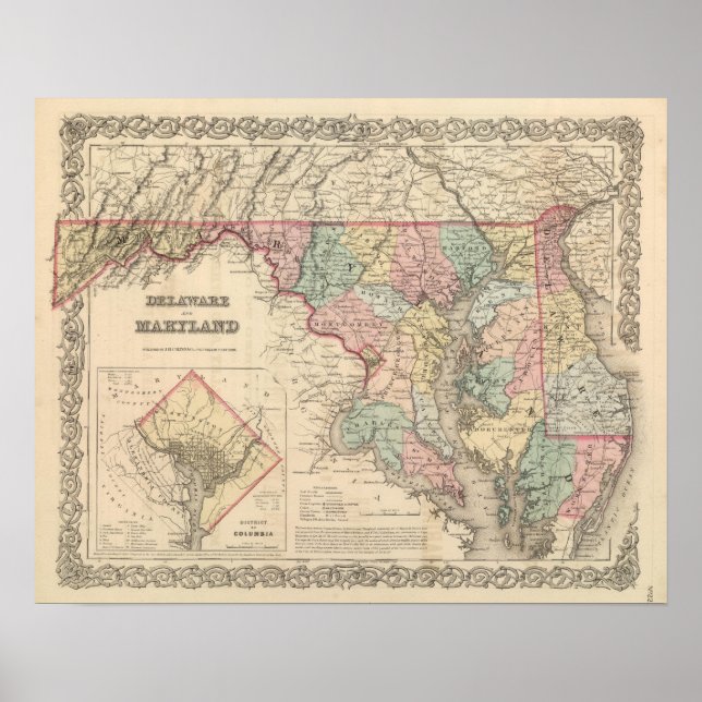 Affiches Delaware et Maryland (Devant)