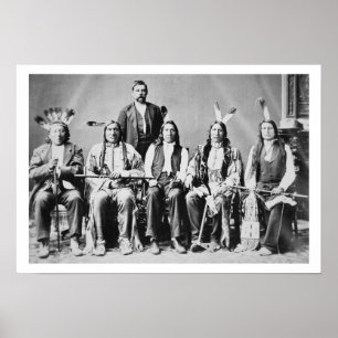 Affiches Délégation des chefs de Sioux, menée par le nuage