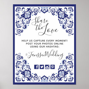 Affiches Delfts Blauw   Delft Blue Hashtag Photos Mariage