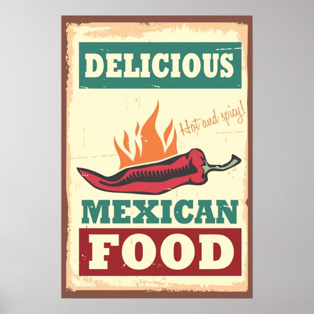 Affiches Délicieuse cuisine mexicaine (Devant)