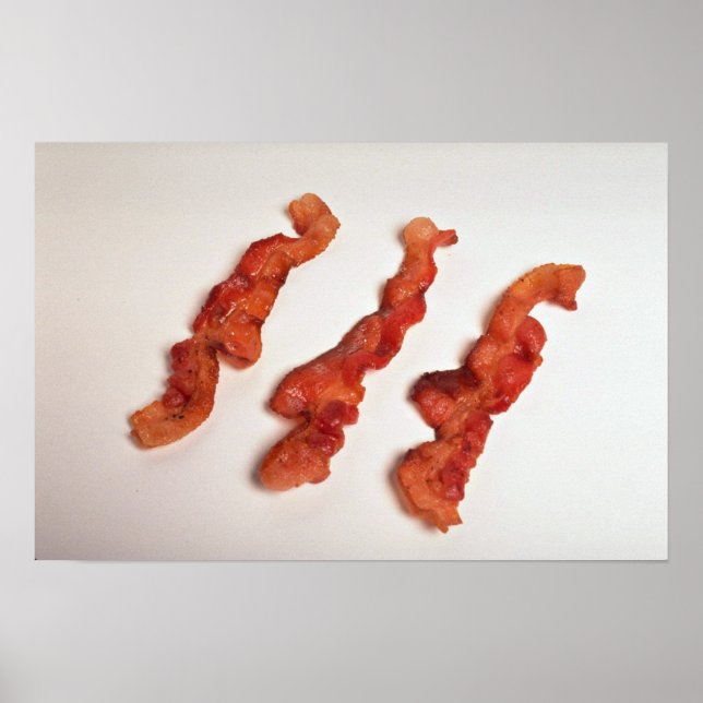 Affiches Délicieux bacon cuit (Devant)