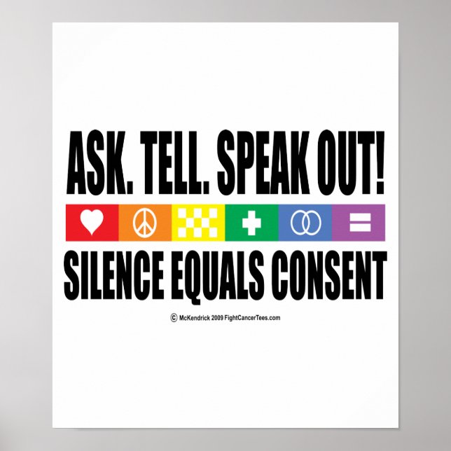 Affiches Demander à parler à la communauté LGBT (Devant)