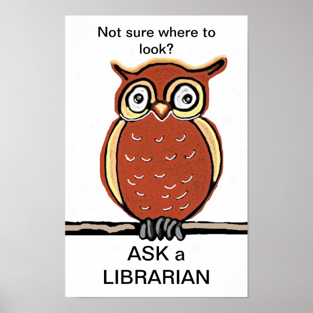 Affiches Demandez à un bibliothécaire (Devant)