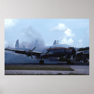 Affiches Démarrage de la Super Constellation Lockheed L-104