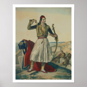 Affiches Demetrius Mavromichalis, soldat grec et patroui