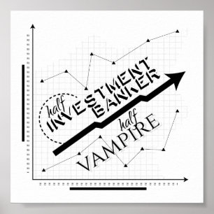 Affiches Demi banquier d'investissement, demi-vampire