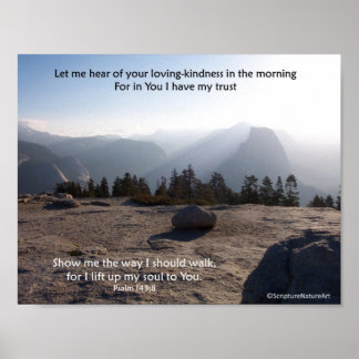 Affiches Demi-Dôme & Yosemite, Soleil du matin, Psaume 143