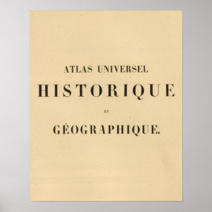 Affiches Demi-titre Atlas universel