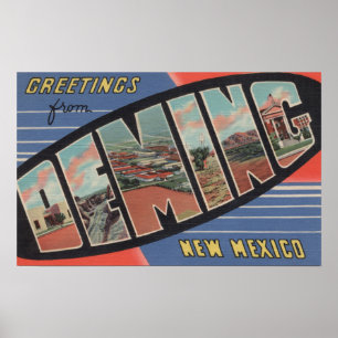 Affiches Deming, Nouveau-Mexique - Scènes de grandes lettre