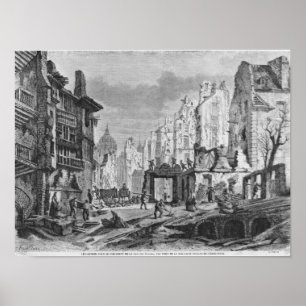 Affiches Démolition de la rue des Ecoles