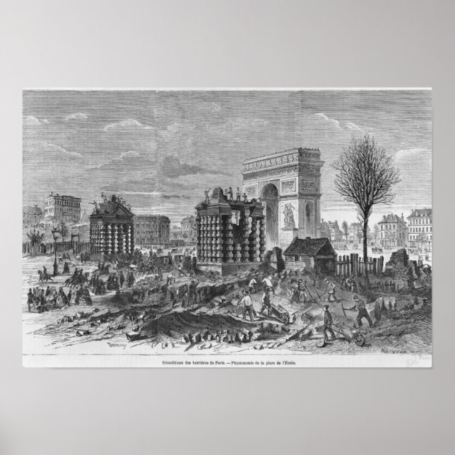 Affiches Démolition des barrières de Paris (Devant)