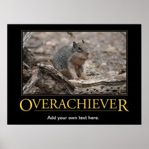 Affiches Demotivational Poster: Overachiever