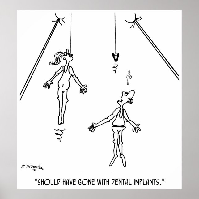 Affiches Dental Implant Cartoon 9468 (Devant)