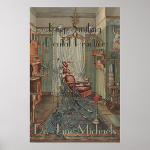 Affiches Dental Operating Room Watercolor Gouache