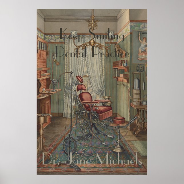 Affiches Dental Operating Room Watercolor Gouache (Devant)