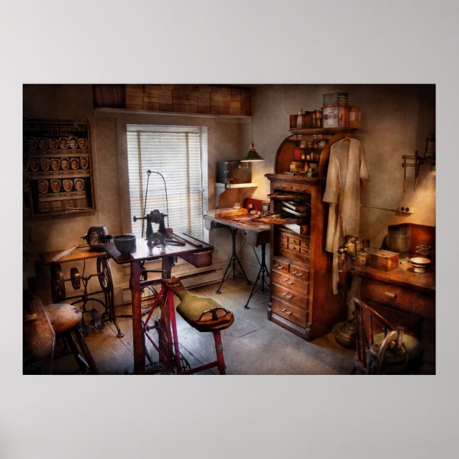 Affiches Dentiste - Salle d'entraînement dentaire (Devant)