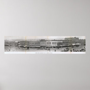 Affiches Denton, Texas - Côté nord du Carré Début des année