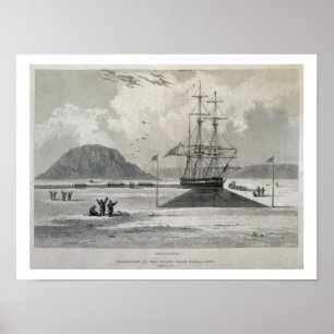 Affiches Départ des bateaux à la crique de Hecla, le 21